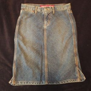 vintage guess jean skirt